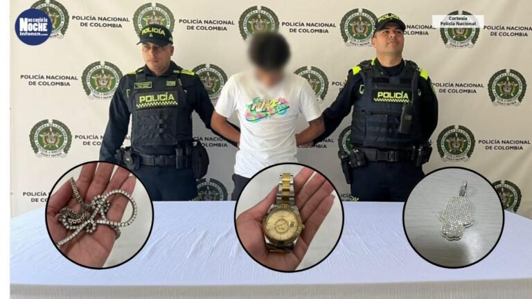 Capturado en Manrique un hombre que le habría robado costosas joyas a un extranjero