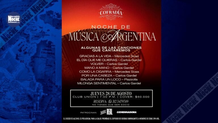 La Cofradía rinde homenaje a la música argentina en Medellín