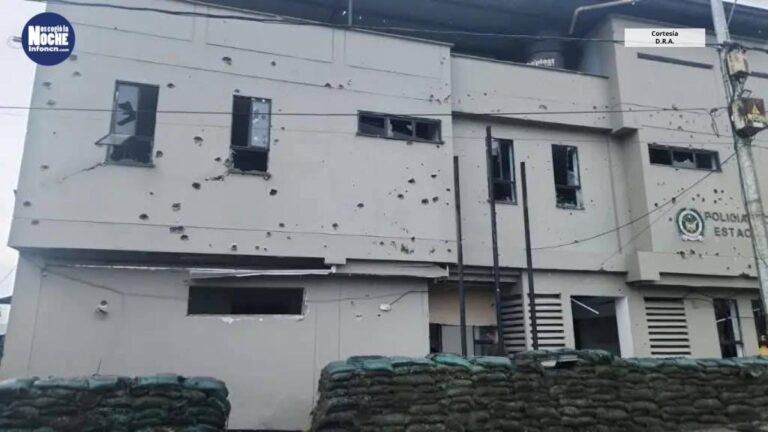 En Sipí, Chocó dejaron la estación de Policía como una ‘coladera’ por un ataque armado del ELN
