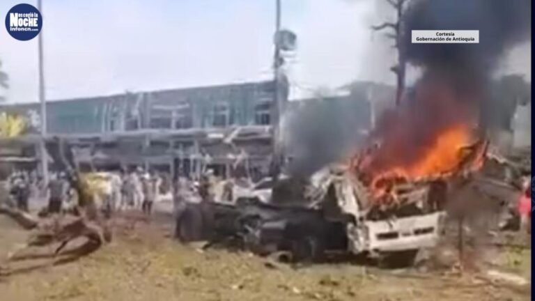 Pánico en Cali por explosión de de un carro bomba al frente de la Base Aérea