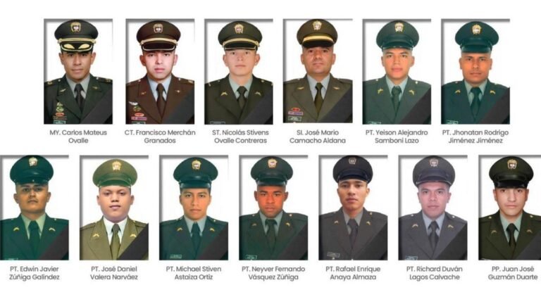 Antioquia decreta día de duelo por los 13 policías asesinados en Amalfi