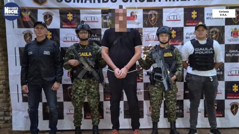 El Gaula Militar capturó a un hombre que era buscado por desaparición forzada y homicidio