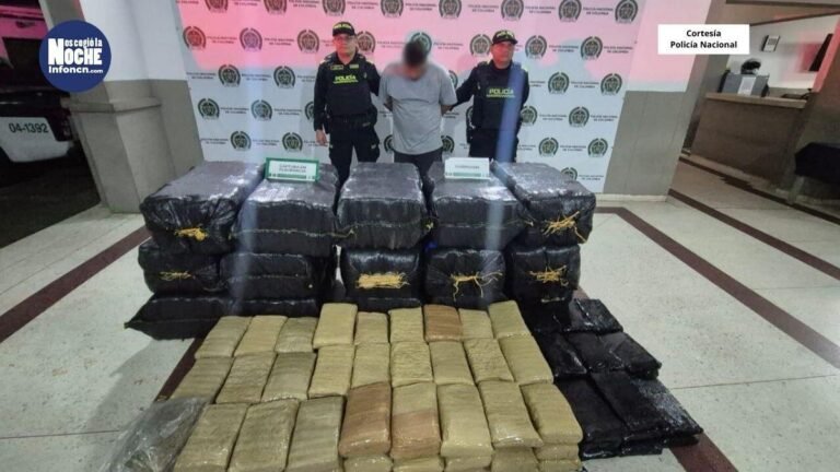 Cayó otro gran cargamento de marihuana en Bello: un hombre fue capturado con media tonelada de este estupefaciente