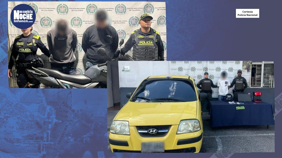 Tres capturados en Medellín por hurto: se recuperaron elementos avaluados en 9 millones de pesos