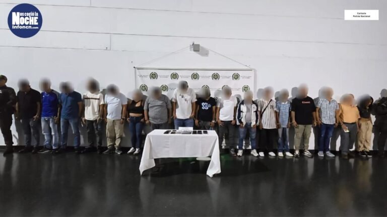 Capturaron a 21 presuntos integrantes del GDO Caicedo, quienes producto de extorsiones podían hacer hasta 1.200 millones al mes