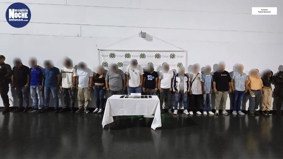 Capturaron a 21 presuntos integrantes del GDO Caicedo, quienes producto de extorsiones podían hacer hasta 1.200 millones al mes
