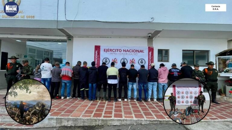 En San Pedro capturaron a 16 personas, acusadas de explotación de yacimientos mineros ilegales