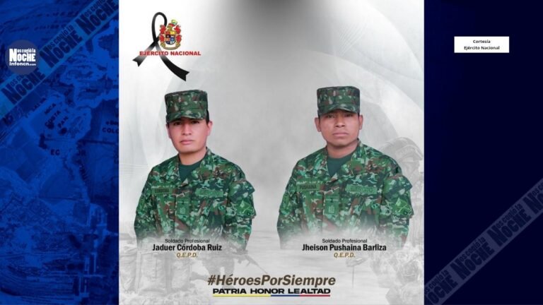 Dos héroes de la patria fueron asesinados en el Cauca, cuando cumplían con su deber constitucional de defender el país