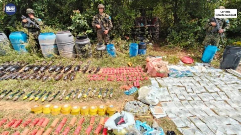 El Ejército Nacional incautó media tonelada de explosivos y material bélico del GAO-r Subestructura 28