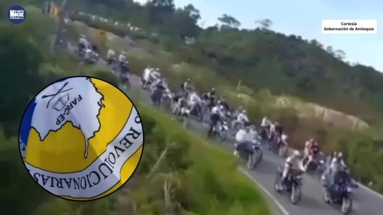 Indignación por caravana en honor a alias ‘Guillermo’, abatido tras el homicidio de 13 policías en Amalfi