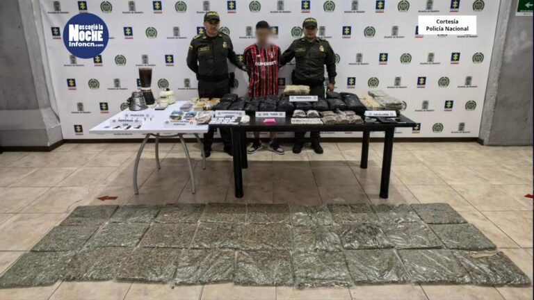 Cae alias ‘Hanzel’: presunto miembro del grupo delincuencial ‘La Unión’ con 38 mil gramos de estupefacientes