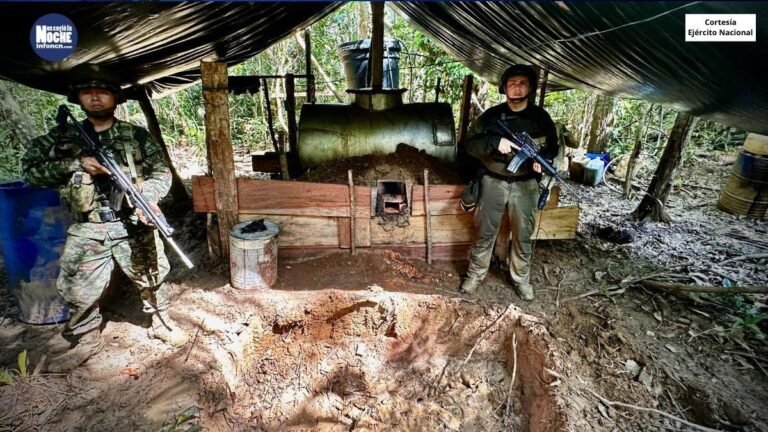 Autoridades destruyen laboratorio del GAO-r en Guaviare con capacidad de más de una tonelada de cocaína