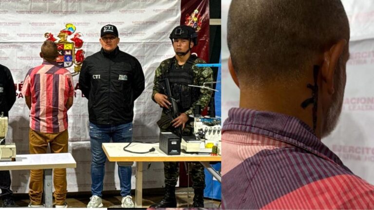Ejército capturó a alias el Sastre, señalado de fabricar banderas del GAO-r E36 y planear acciones terroristas en Medellín