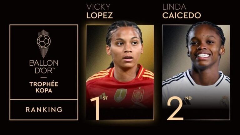 Linda Caicedo, segunda en el Trofeo Kopa femenino del Balón de Oro 2025