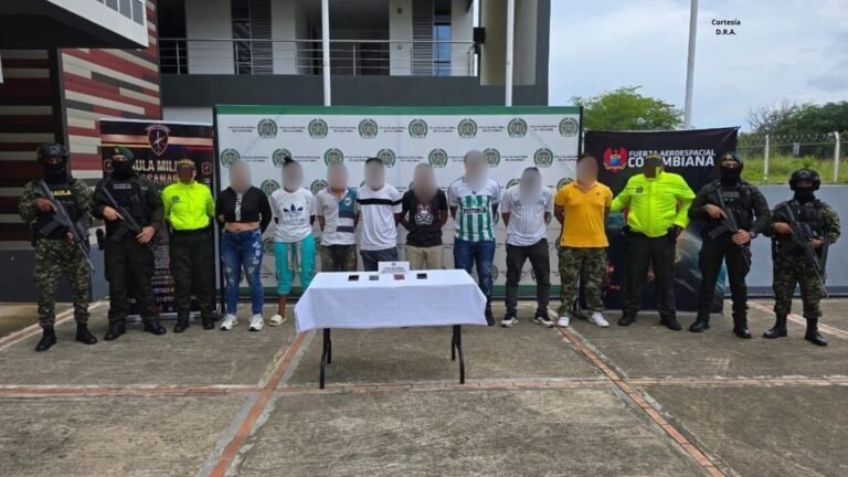 En Casanare capturaron a 8 presuntos delincuentes por homicidio, tráfico de drogas y hurto