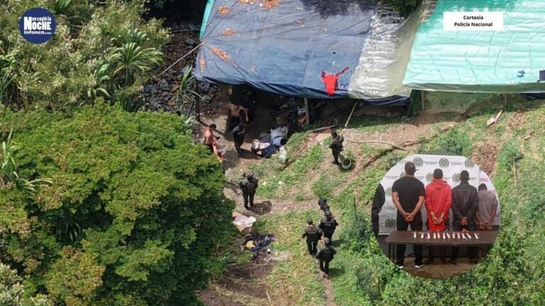Fueron capturados 4 hombres que tenían una mina ilegal en Girardota
