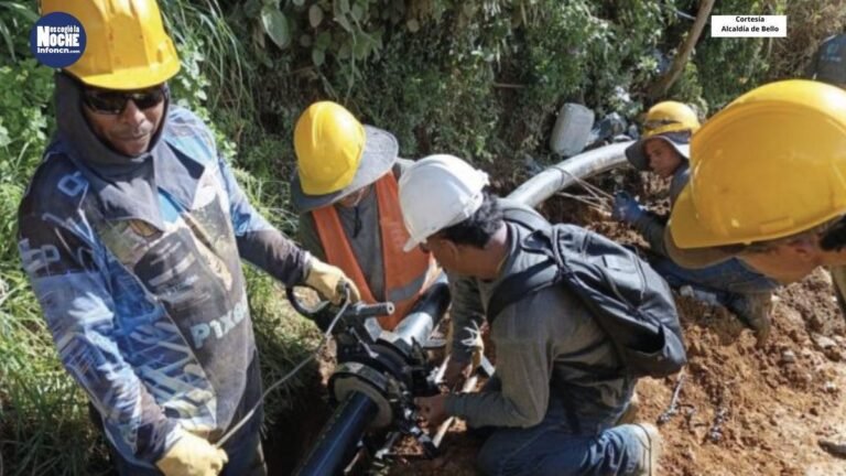 En Bello siguen avanzando con obras que permitan brindar agua potable en la vereda Granizal