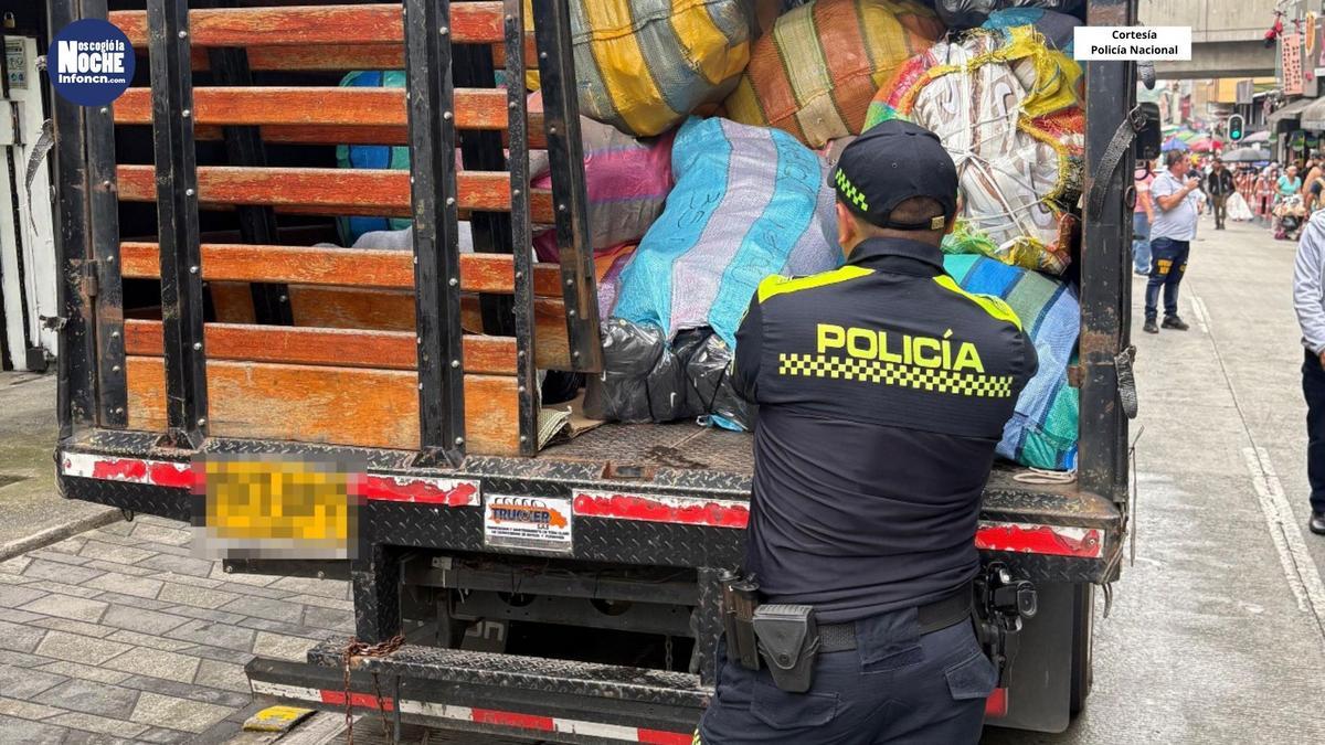 La Policía incautó mercancía de contrabando en Medellín, avaluada de más de 85 millones de pesos