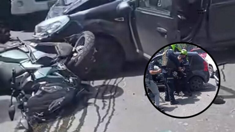Accidente en la Autopista Norte dejó un capturado y varios lesionados