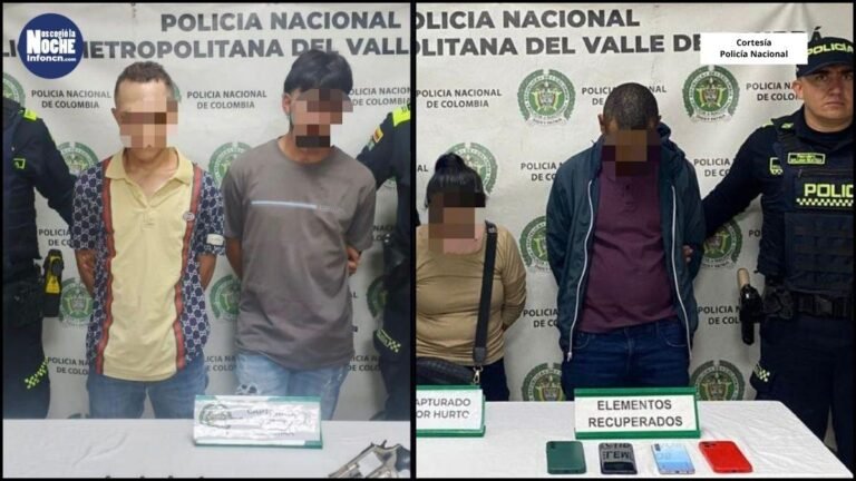 Cuatro capturados dejó operativo contra hurto en Medellín