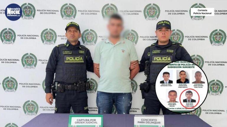Por agredir a una mujer, fue capturado el líder de una banda delincuencial en Bello