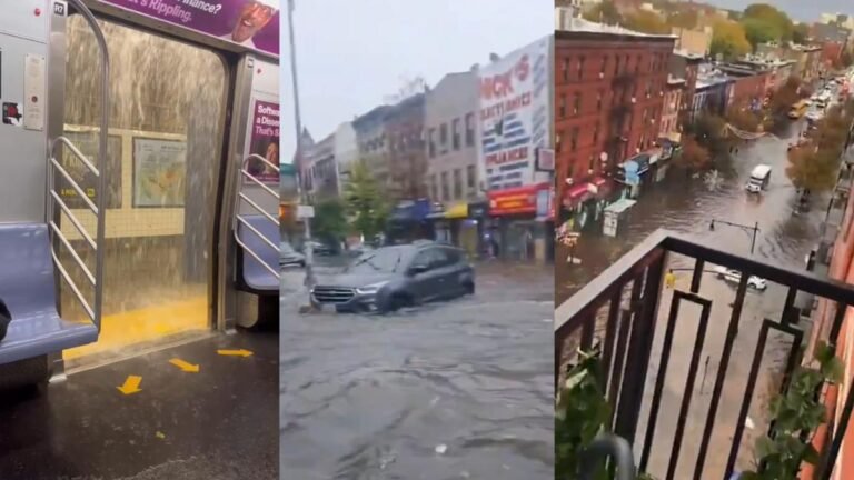 Nueva York registra lluvias récord y graves inundaciones paralizan la ciudad: dos personas murieron