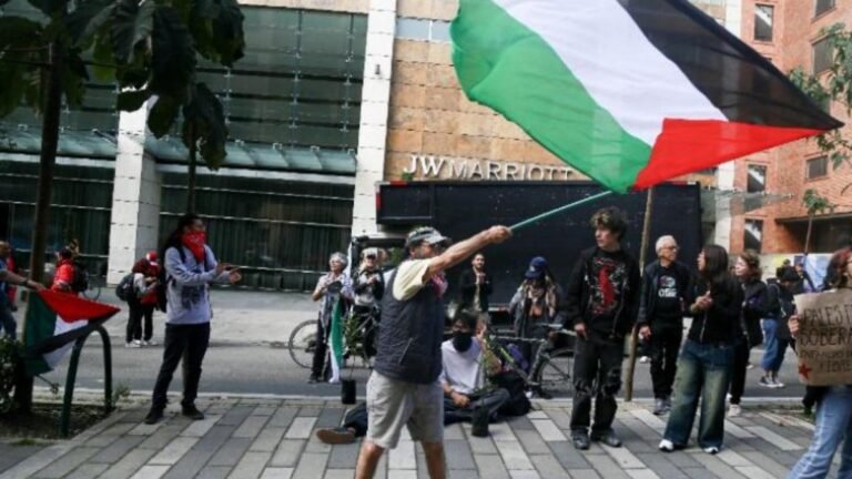 Convocan movilizaciones en Colombia en solidaridad con el pueblo palestino