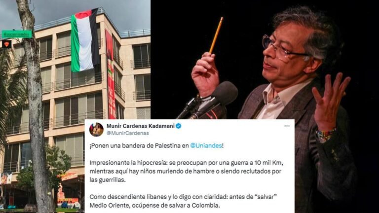 “Hipocresía es no sensibilizarse ante ningún genocidio en ninguna parte del mundo”: Gustavo Petro responde a estudiante de la Universidad de Los Andes que criticó la bandera de palestina