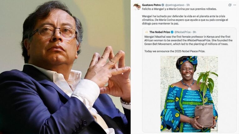 Petro “felicitó” a María Corina Machado…, pero felicitando a otra primero