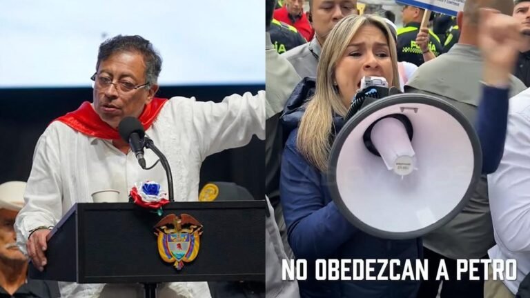“La policía no está solo para abrazarse con Vicky”: Gustavo Petro