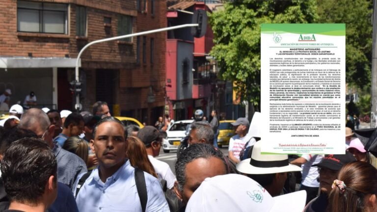 Docentes de Antioquia se suman al paro nacional de 24 horas convocado para este jueves