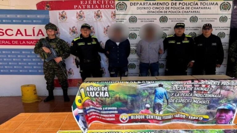 Capturaron a alias ‘El Tuerto’ y alias ‘Jhon’, presuntos disidentes que afectan la seguridad en el Tolima