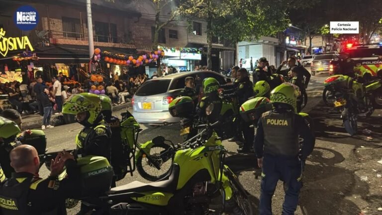 Megaoperativo de Halloween en Medellín dejó más de 1.400 comparendos, 500 motos inmovilizadas y 30 capturados