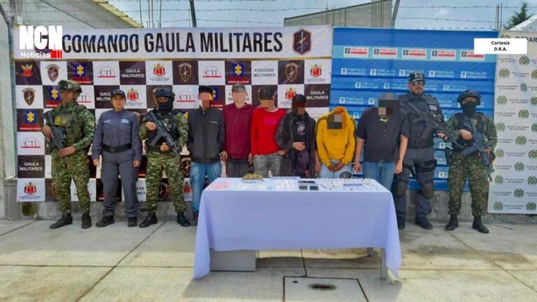 6 presuntos integrantes del ‘Mesa’ fueron capturados en el Carmen de Viboral