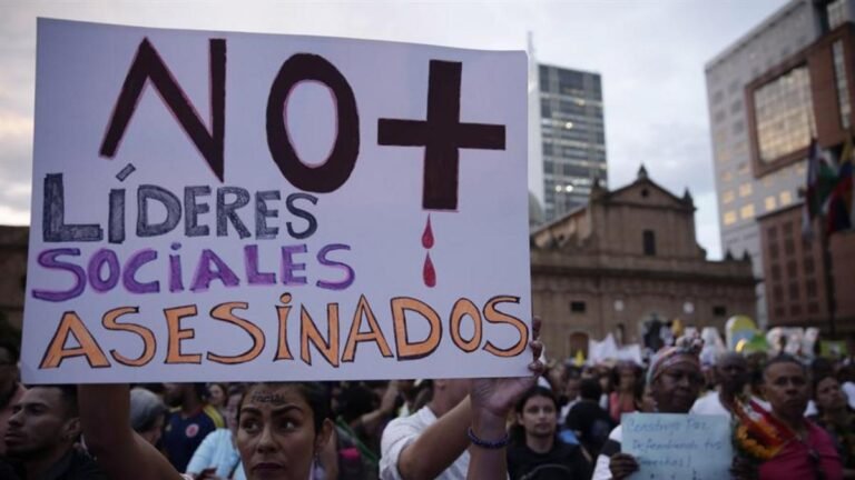 Violencia sin freno: más de 1.800 líderes sociales asesinados en Colombia entre 2016 y 2025