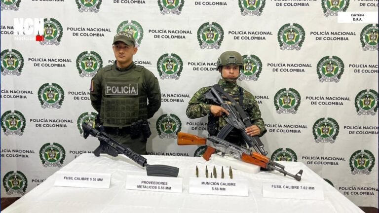 Golpe al Clan del Golfo: Policía y Ejército incautan amplio arsenal en zona rural de Támesis