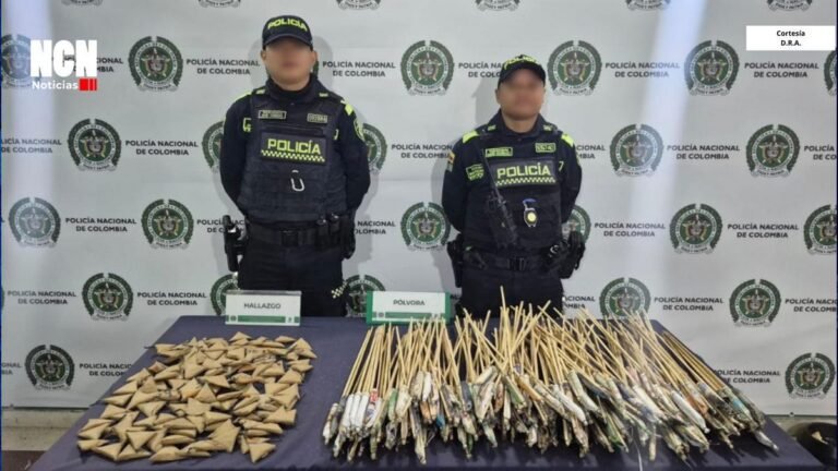 En varios operativos se incautaron 80 kilos de pólvora en Bello