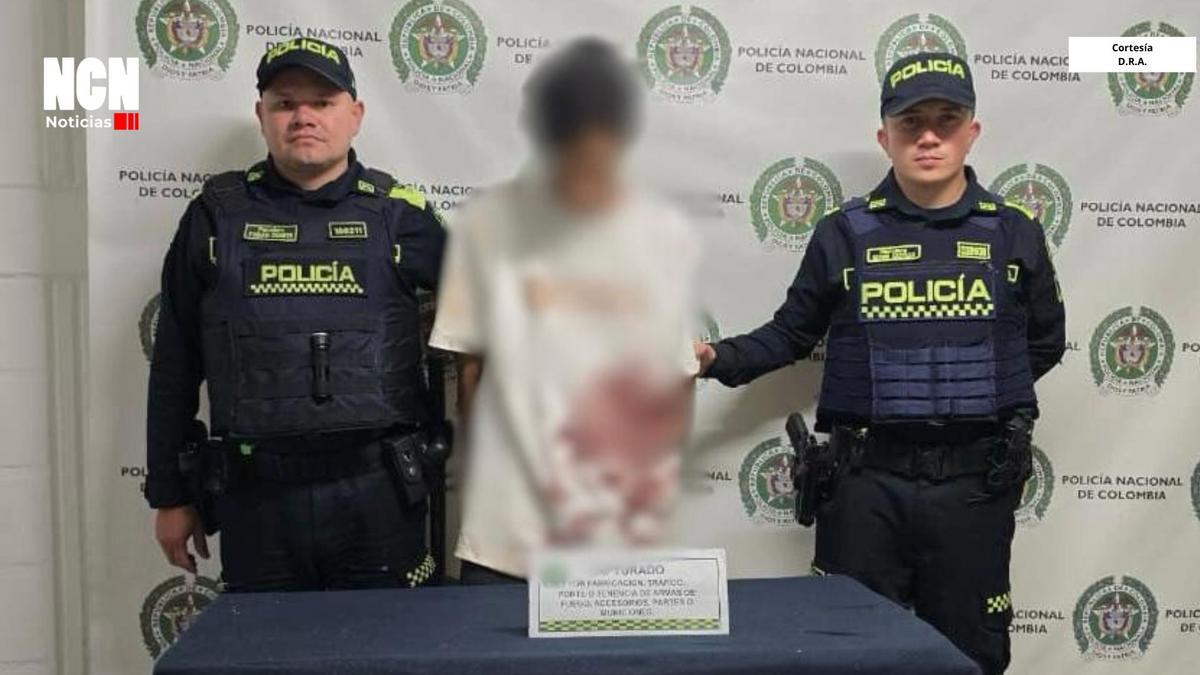 Delincuente resulta lesionado tras enfrentar a la Policía durante persecución por hurto en Medellín