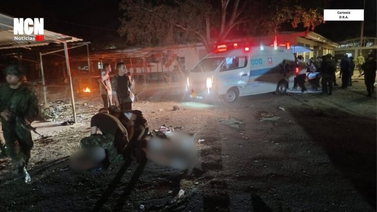 Ataque terrorista con explosivos y drones deja cuatro soldados muertos en base militar de Aguachica