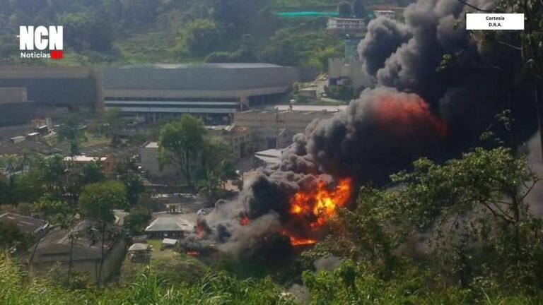 Emergencia en La Estrella por explosión en una fábrica de pinturas