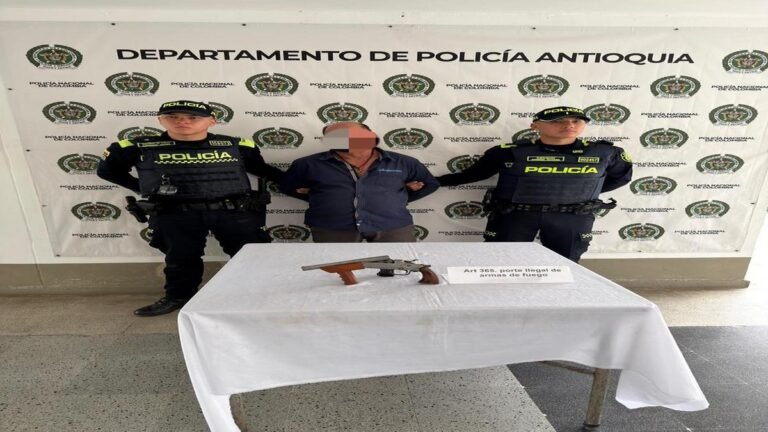 Dos capturas por porte ilegal de armas refuerzan la seguridad en Rionegro