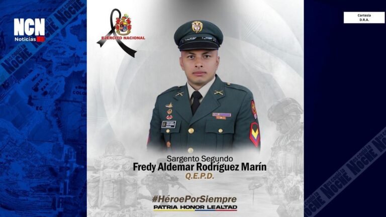 Ejército lamenta muerte del Sargento Fredy Rodríguez, héroe que evitó secuestro en la vía Panamericana
