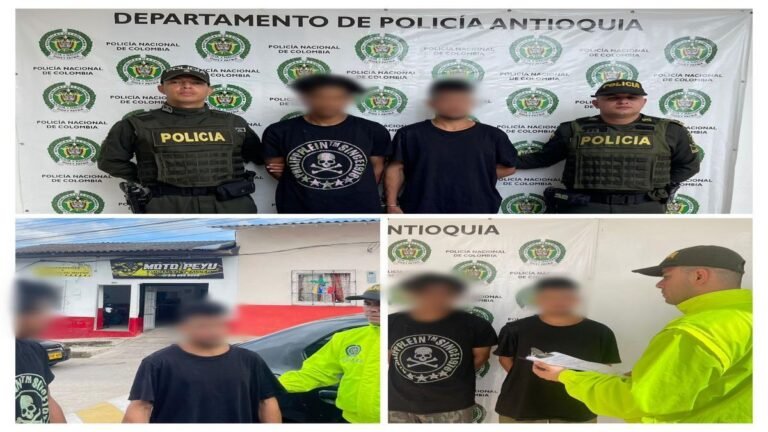Golpe al microtráfico en Yolombó: dos capturados y un menor aprehendido con más de un kilo de droga
