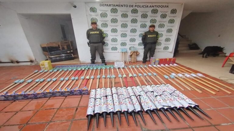 Tránsito y Transporte de Antioquia incauta más de 200 kilos de pólvora en dos operativos consecutivos