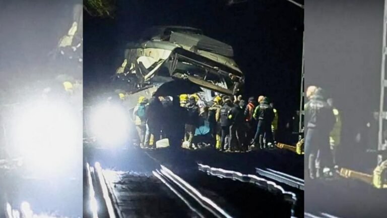Autoridades investigan colapso de un muro tras nuevo accidente ferroviario en España