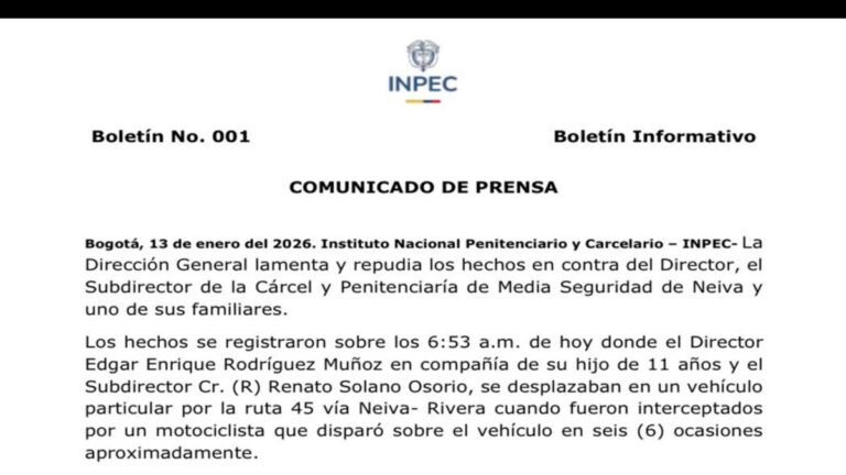 Ataque sicarial sacude a Neiva: asesinan al hijo del director de la cárcel