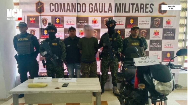 Capturado extorsionista en Pradera cuando iba a cobrar $16 millones