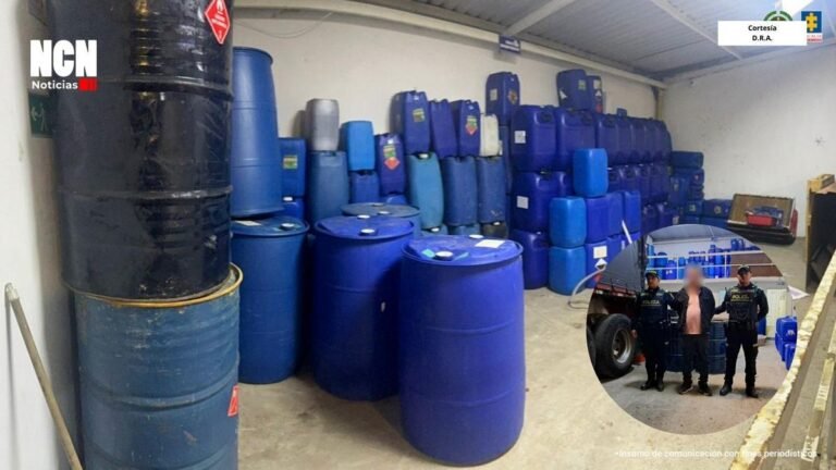 Golpe al narcotráfico: caen 25 toneladas de químicos para producir cocaína en Soacha