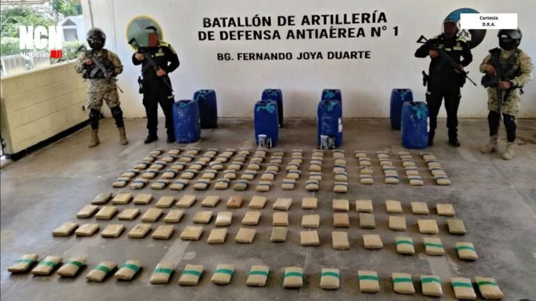 Golpe al narcotráfico en el Caribe: incautan 132 paquetes de marihuana en operación conjunta en La Guajira