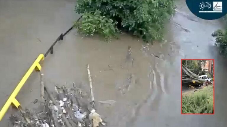 ¡De no creer! 44 minutos de lluvia colapsaron varios sectores de El Poblado